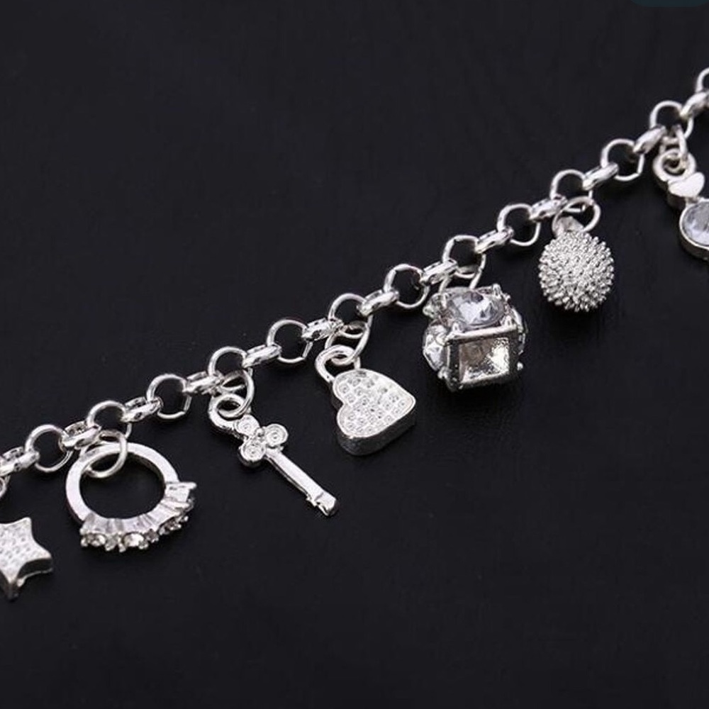 LAST ONE‼️ 925 Sterling Silver Charm Bracelet - Picture 8 of 9